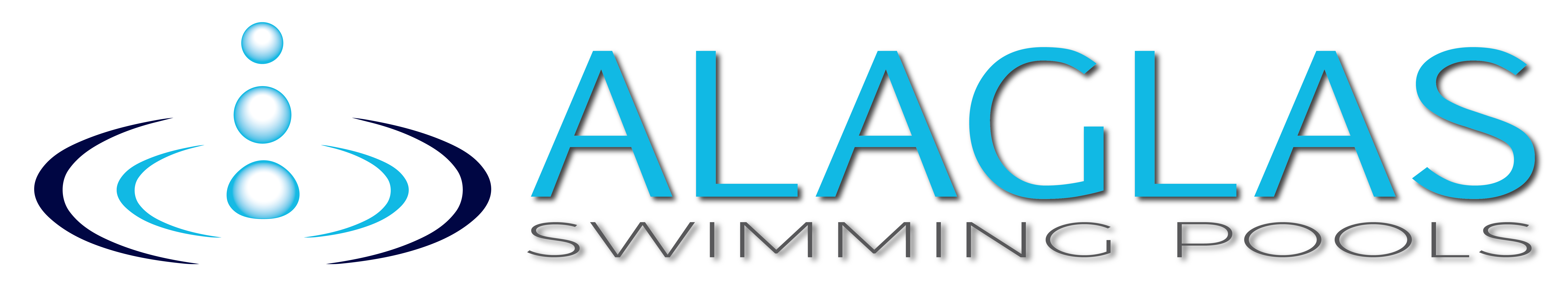 Alaglas fiberglass pool logo