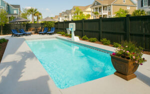 fiberglass pools Caribbean White