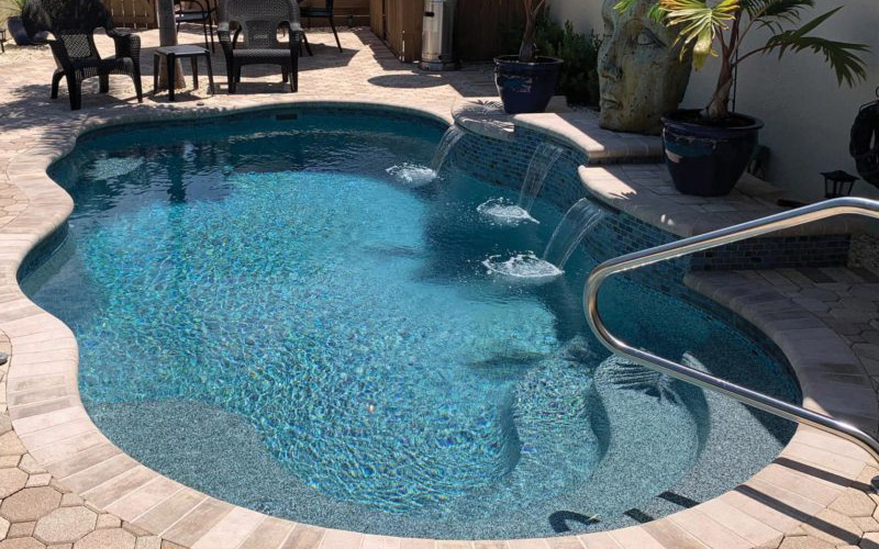 Aruba fiberglass pool sales