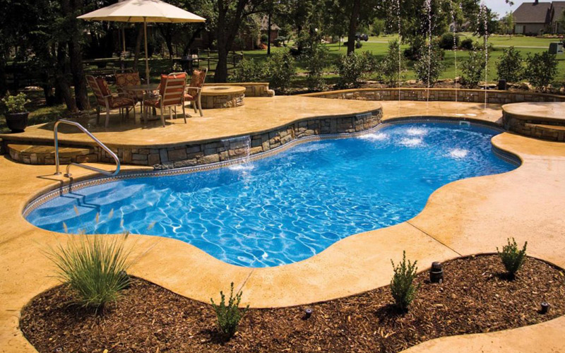 Cancun fiberglass pool sales