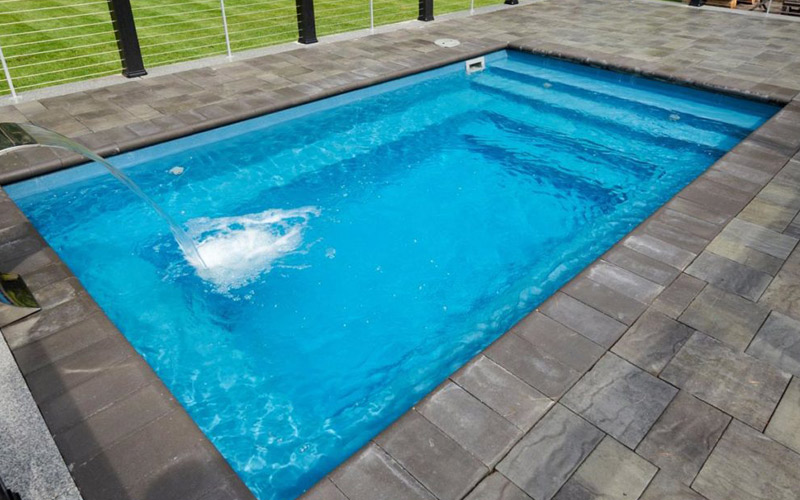 Milan Plunge fiberglass pool sales