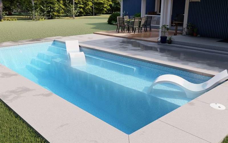 Providence 14 fiberglass pool sales