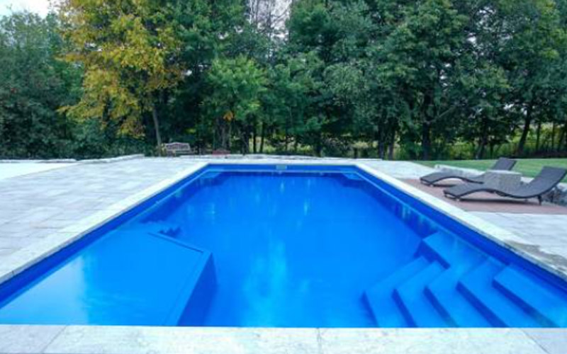 Whitsunday Lounger fiberglass pool sales